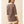Brown Floral Print Contrast Collar and Hem Tunic Dress