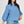 Balloon Slv Mock Neck Sweater Azure