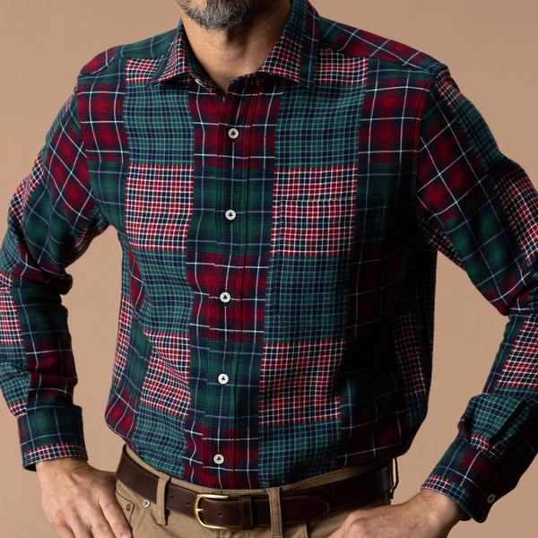Cotton Flannel Sport Shirt - Multi