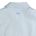 Birdie Stripe Performance Polo: Mushroom