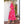 Floral Puff Sleeve Tiered Maxi Dress Pink