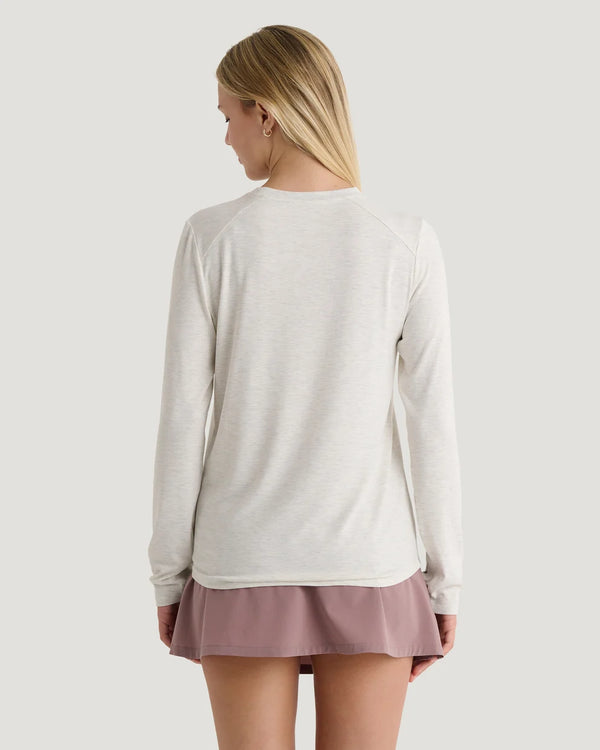 Women's Bamboo Shade Long Sleeve II - Off White Heather