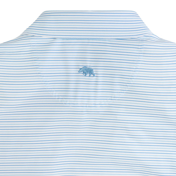 Driver Stripe Performance Polo - Azurine