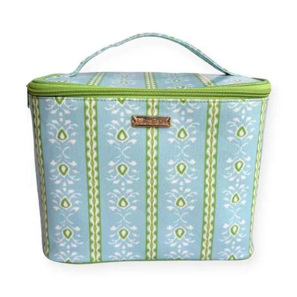 Rosemary Stripe Blue Train Case
