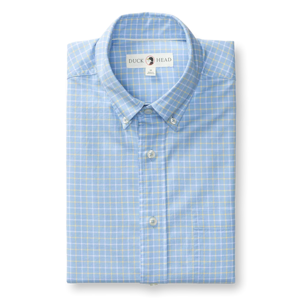 Cotton Oxford Sport Shirt - Serenity Blue