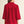 Burgundy 3/4 Sleeves Crinkled Top w Ruffled Neckline