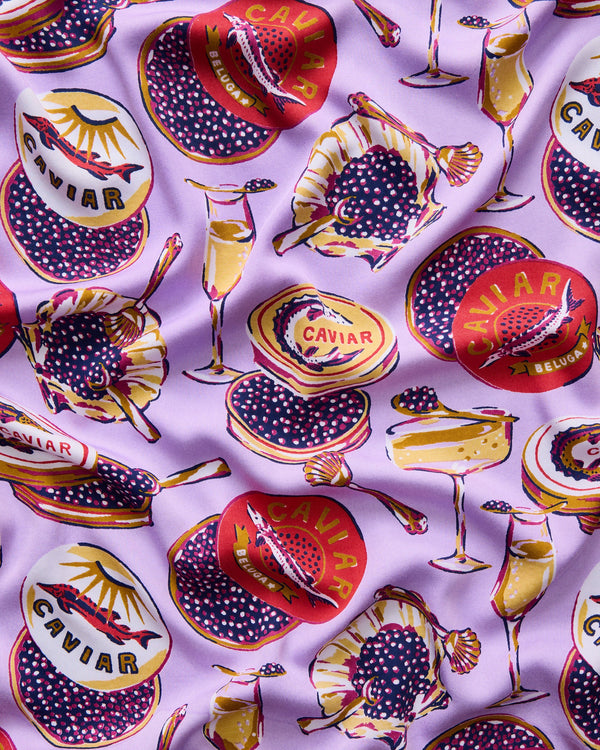 Eco Satin Wildest Dreams Set in Champagne & Caviar in Lavender Spritz