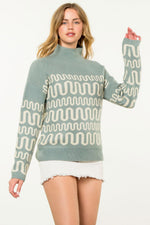 Pattern Knit Sweater