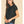 Black Solid Cap Sleeve Knit Top