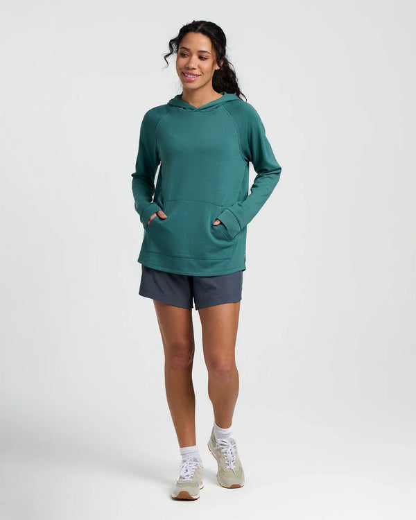 Women's Bamboo Lightweight Fleece Hoodie - Sea Pine