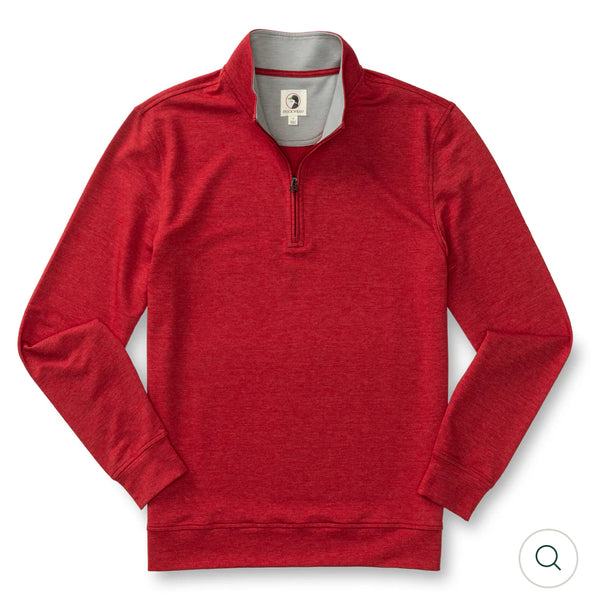 Dunmore Performance 1/4 Zip Pullover RIO RED HEATHER
