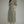 Olive Floral Print Puff Sleeve Midi Dress w Front Zipper Closure