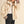 Oat Milk Bubble Hem Houndstooth Coat