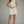 Ecru Mini Dress Featuring Front Pockets With Metal Accent