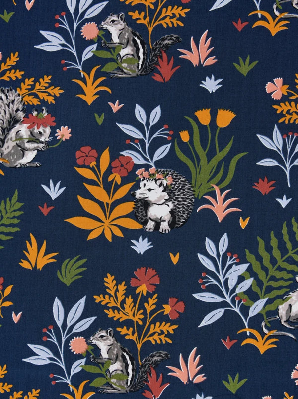 Back To Bed Cropped Set in Woodland Critters