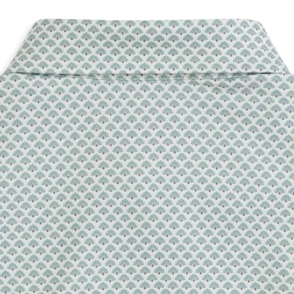 Agave Printed Performance Polo - Desert Green