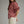 Burgundy Floral Print Puff Sleeve Top w Ruffled V-neckline