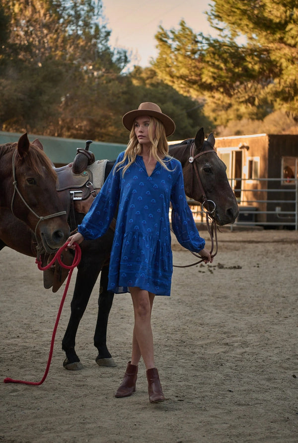 Briza Medallion Ivonna Shift Mini Dress