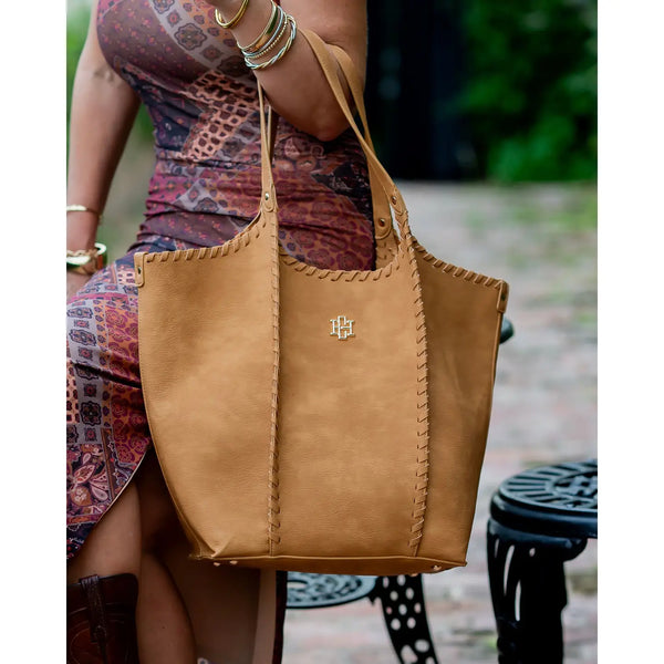 Emory Whipstitch Tote Mustard S