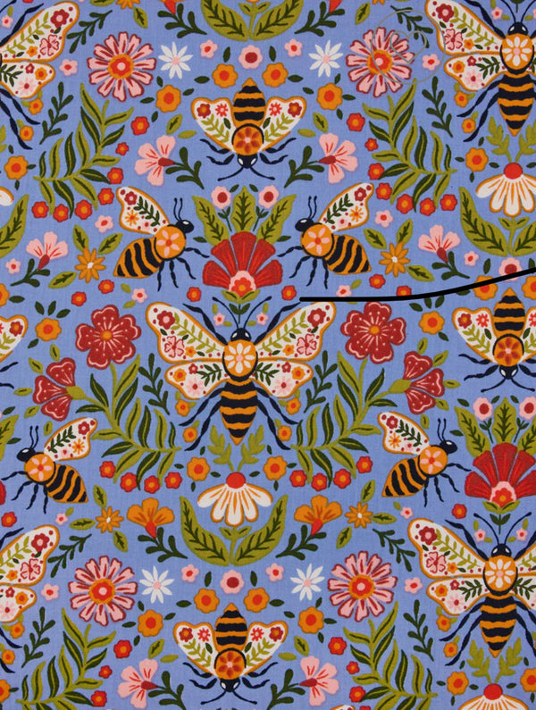 Pintuck Nightgown in Bee Tapestry
