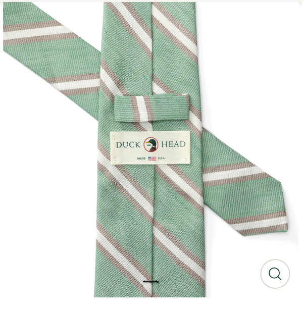 Stripe Tie: Tidal Green