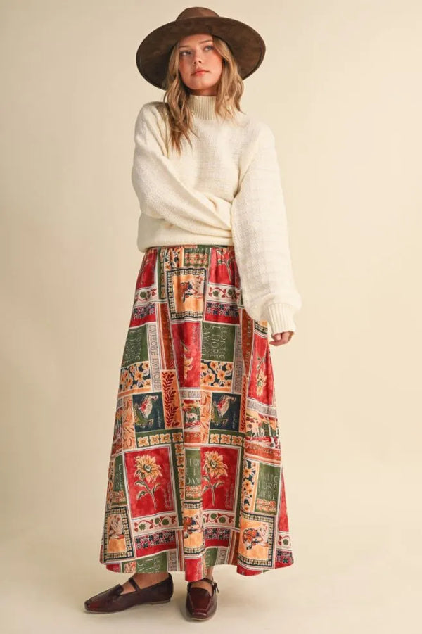 Quilted Ivory Cream Knit Mock Neck Sweater