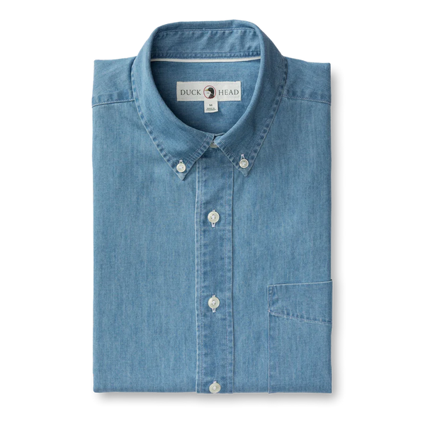 Denim Twill Sport Shirt - Denim