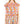 Sleeveless Blue Pattern Top with Button Back
