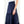 Navy Smocked Waist Tiered Long Skirt