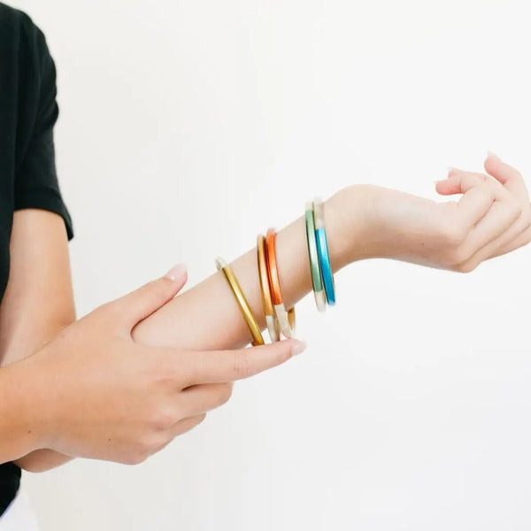 San Pedro Metallic Bangle Set