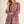 Drawstring Tie Detail Sleeves Burgundy Polka Dot Dress