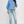 Balloon Slv Mock Neck Sweater Azure