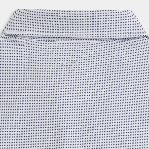 Navy Jacquard Performance Polo