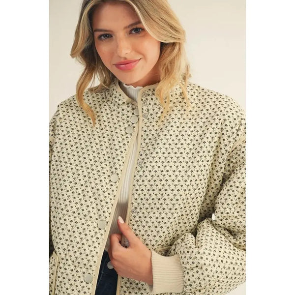 Ivory Floral Jacket