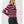 Striped Knit Polo Sweater | Burgundy/Pink