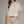 Ecru Short Sleeve Knit Top w Ribbed Trim Detail