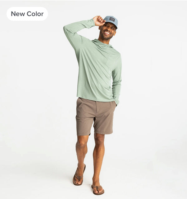 Men's Bamboo Lightweight Hoodie - Palm Green