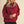 Rustic Red Bubble Hem Houndstooth Coat