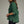 Green Short Sleeve Top w Split V-Neck & Contrast Stitch detail