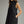 Solid Black Stand Collar Sleeveless Mini Dress