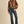 Suede Chocolate Brown Embroidered Top
