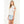 Embroidered Detail Puff Sleeve Cream Corduroy Top