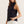 Solid Black Sleeveless Top Featuring Split V-neck
