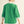 Kelly Green 3/4 Sleeves Top w Color Contrast Accent