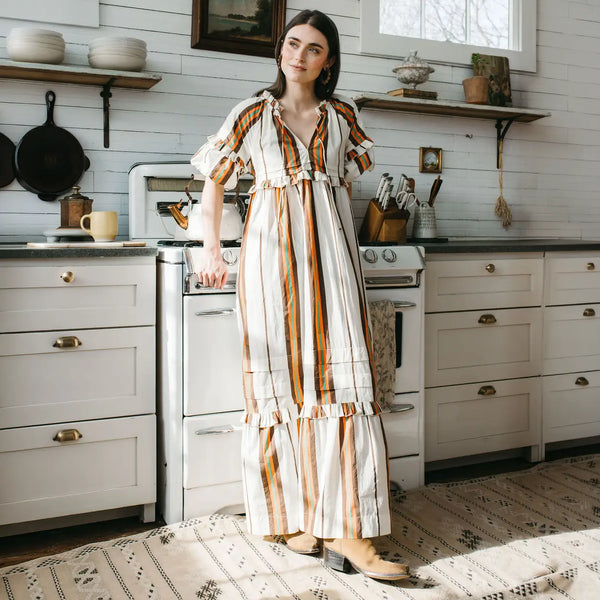 Vintage Stripe Charlotte Dress