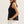 Solid Black Sleeveless Top Featuring Split V-neck