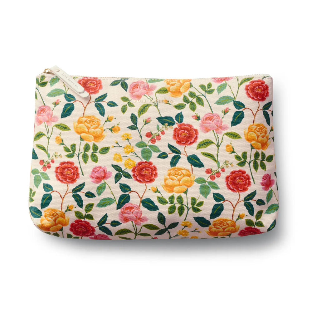 Roses Set of 2 Zippered Pouch Set