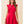 Fit and Flare Ruffled Notched Neck Mini Dress Red