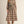 Black Multi Long Sleeves Button Down Floral Midi Dress w Belt