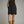 Solid Black Stand Collar Sleeveless Mini Dress